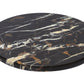 Black and Gold Aristocratic Ziarat Marble Lazy Susan