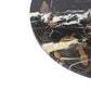 Black and Gold Aristocratic Ziarat Marble Lazy Susan