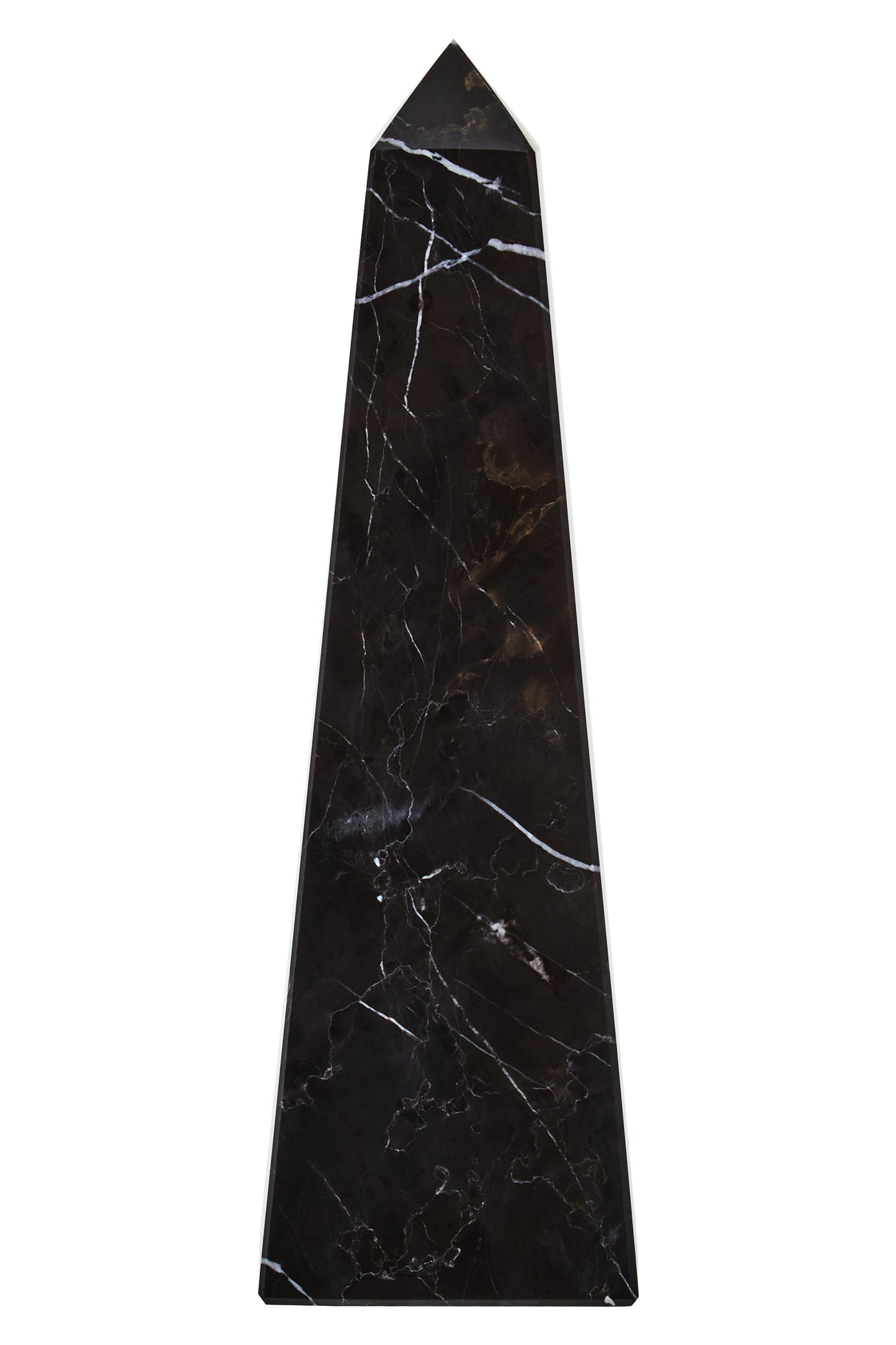 Black & Gold Aristocratic Small Marble Obelisk