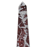 Red Aristocratic Large Marble Obelisk