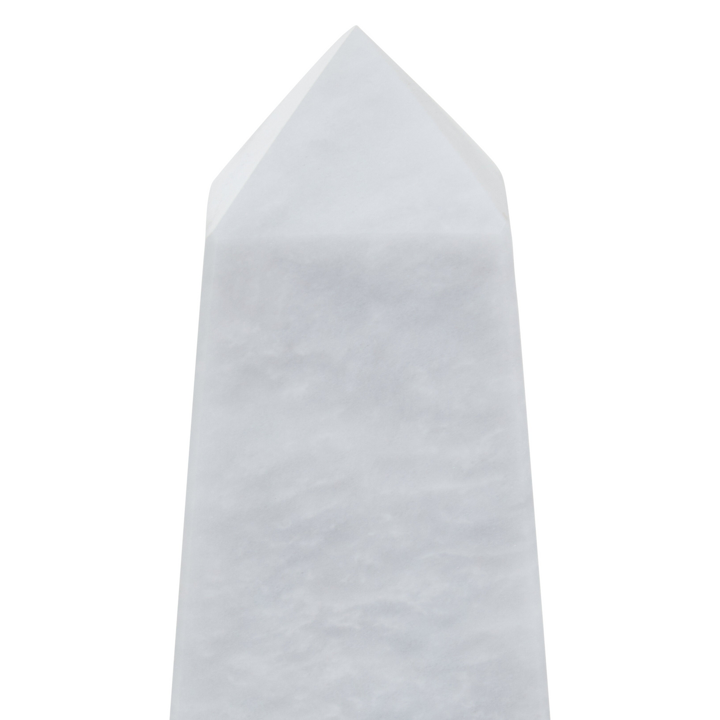 White Aristocratic Small Marble Obelisk