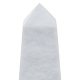 White Aristocratic Small Marble Obelisk