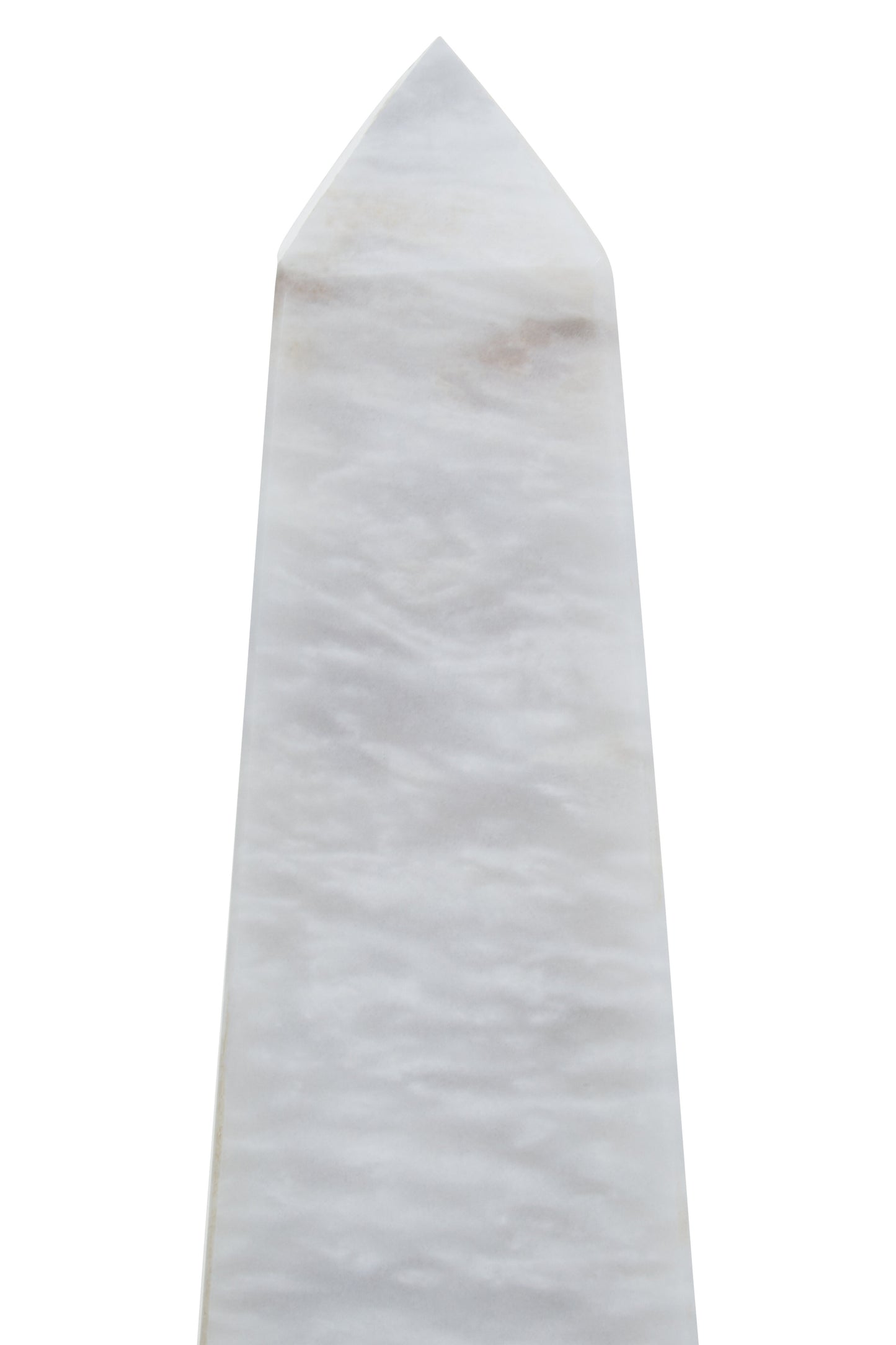 White Aristocratic Large Marble Obelisk