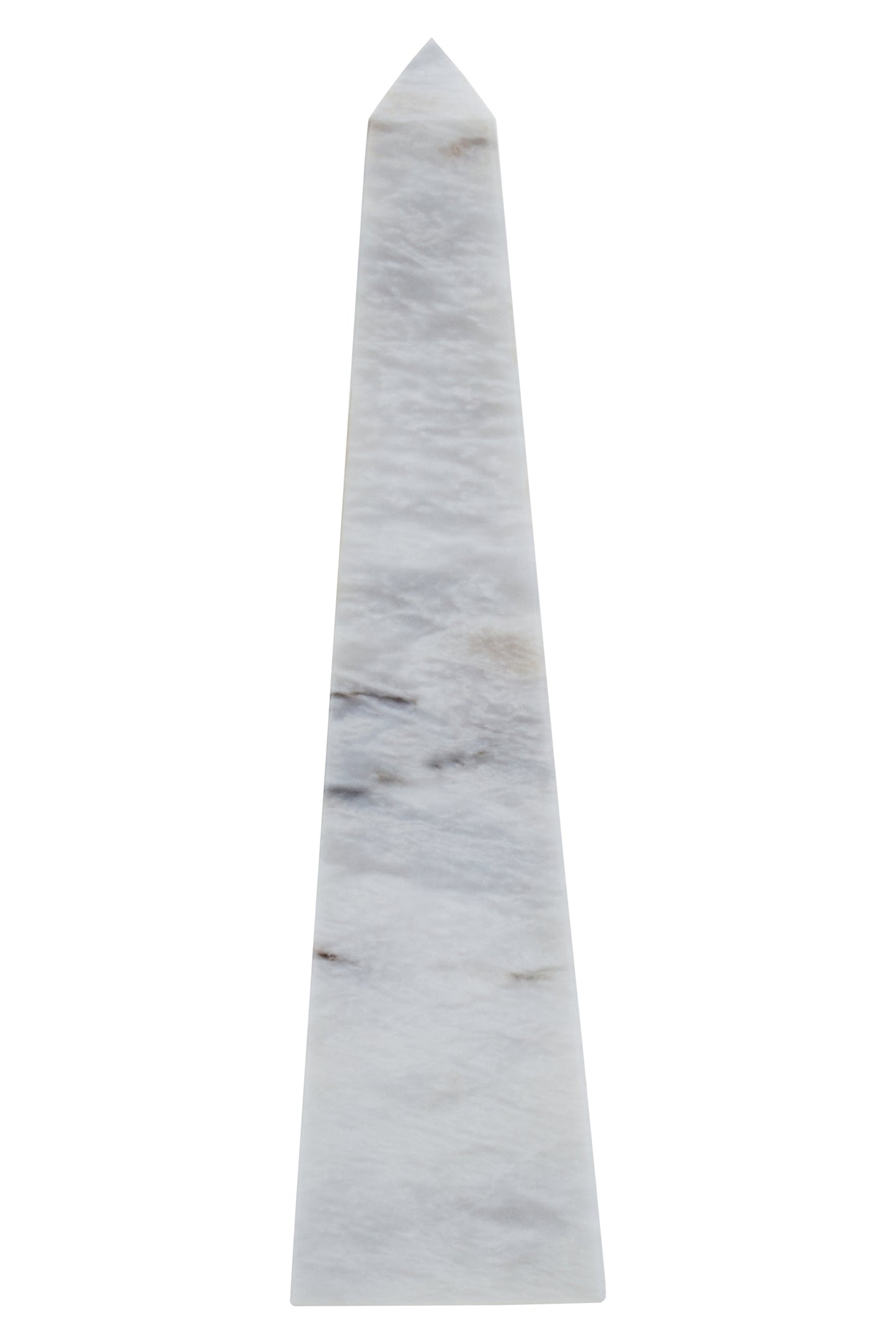 White Aristocratic Large Marble Obelisk