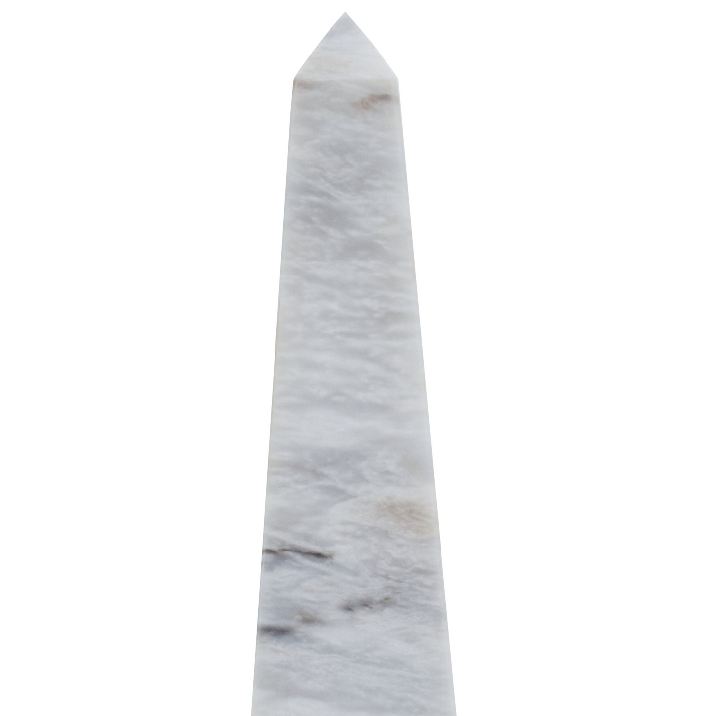 White Aristocratic Large Marble Obelisk