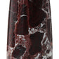 Red Aristocratic Marble Tapered Vase