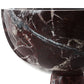 Red Aristocratic Large Marble Pedestal Bowl