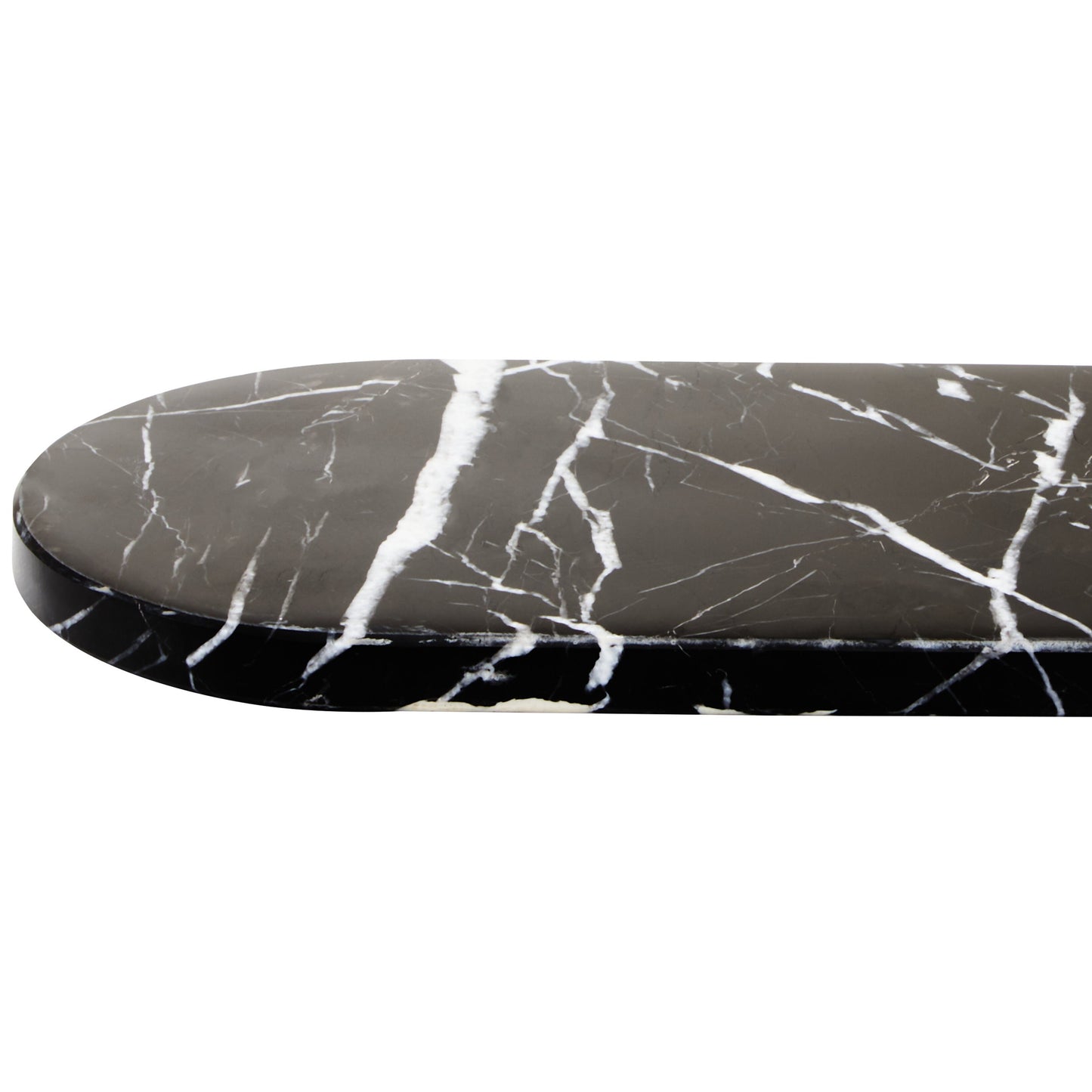 Black Aristocratic Oval Marble Serving Board