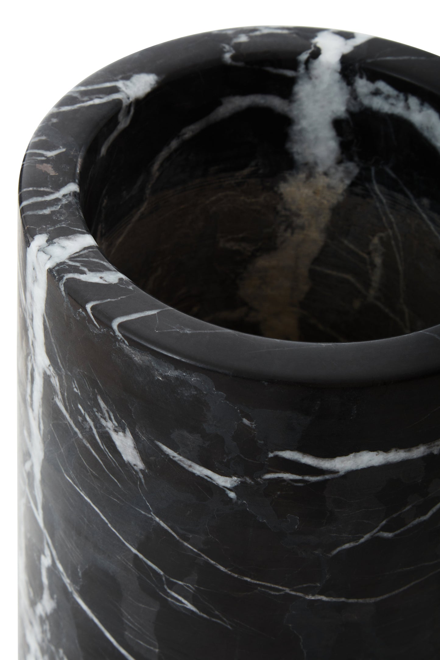 Black Aristocratic Marble Ice Bucket