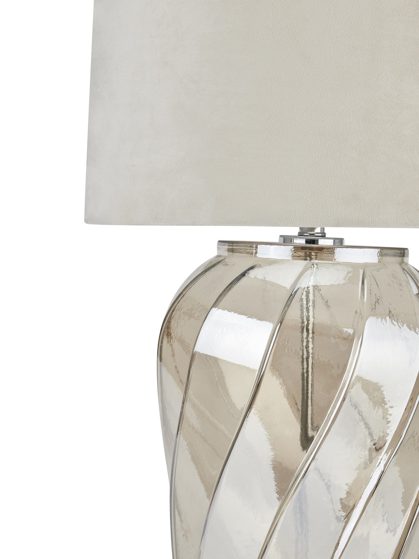 Ambassador Metallic Glass Lamp