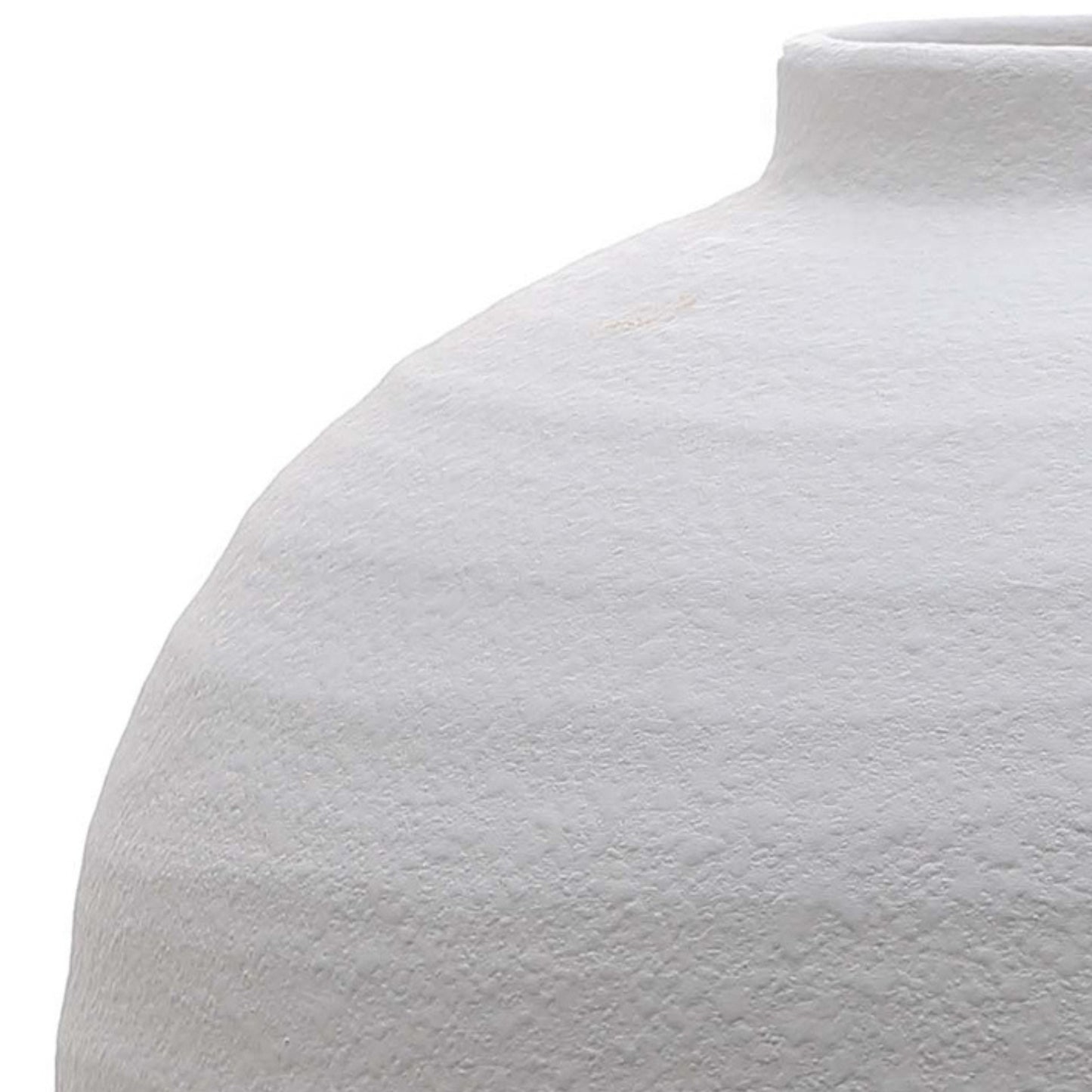 Tiber Large Matt White Ceramic Vase