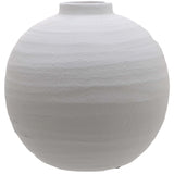 Tiber Large Matt White Ceramic Vase