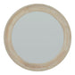 Washed Wood Round Framed Mirror