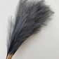 Grey Tall Fluffy Faux Pampas