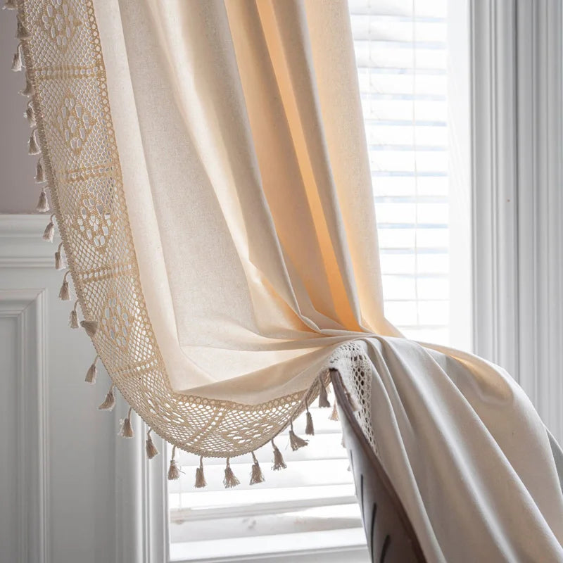 Linen Semi Blackout Curtain