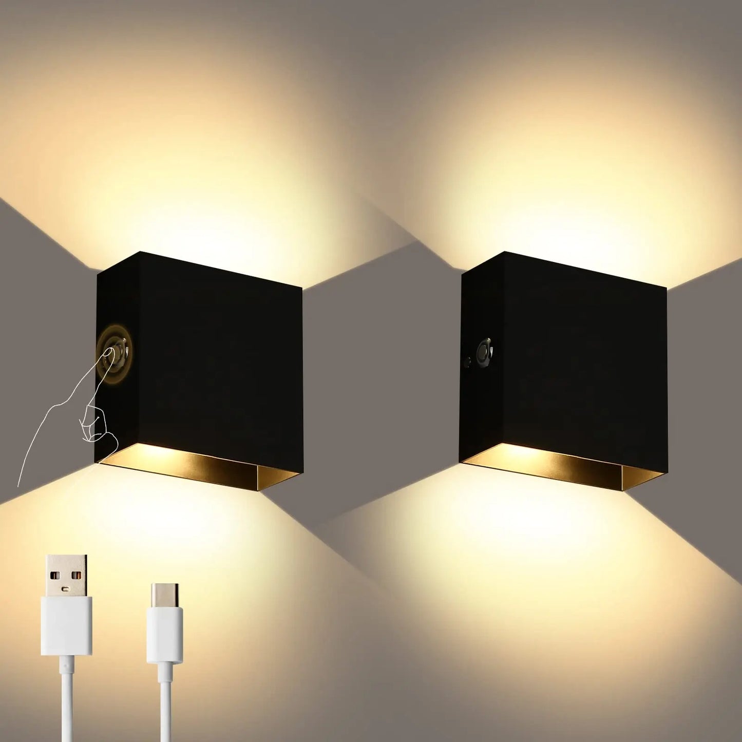 Rechargeable Up Down Wall Lights - New