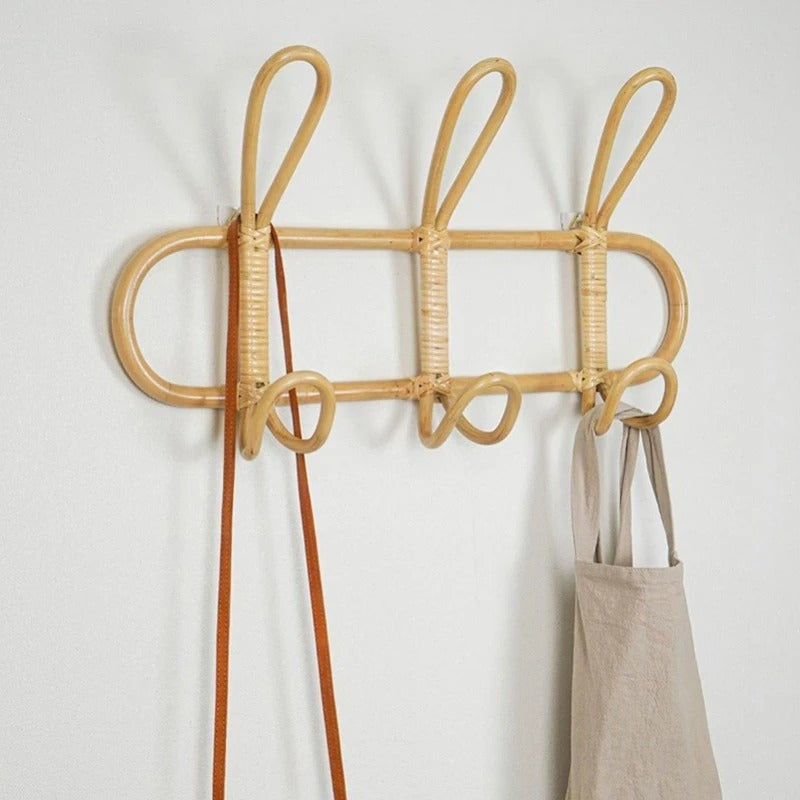 Nursery Rattan Wall Hooks