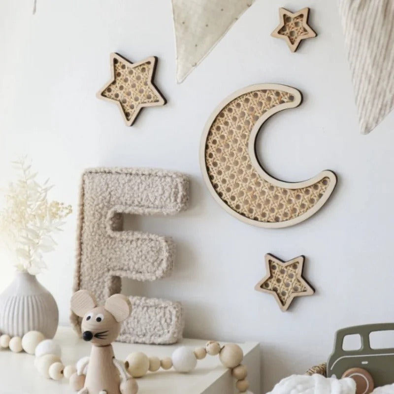 Nursery Rattan Woven Wall Art