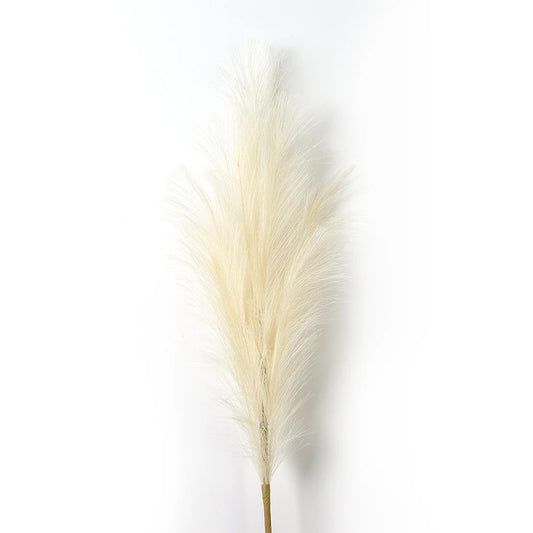 Beige Tall Fluffy Faux Pampas