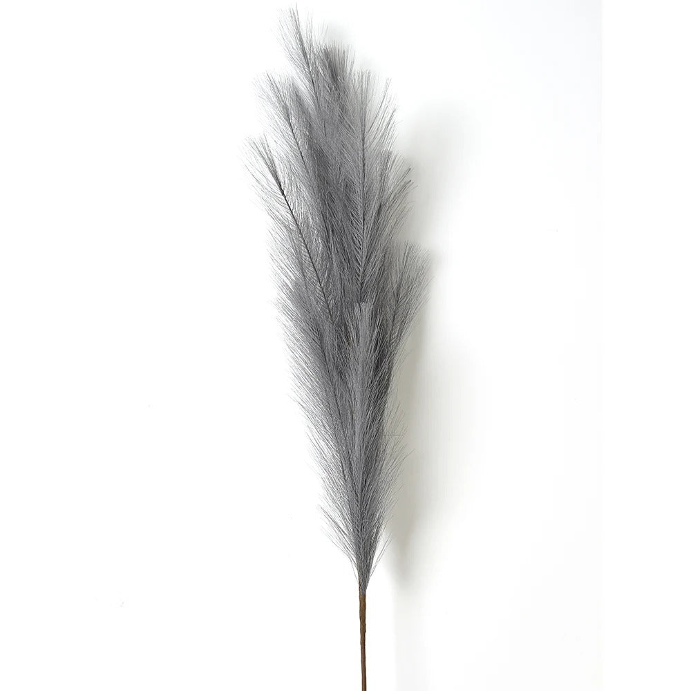 Grey Tall Fluffy Faux Pampas